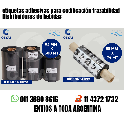 etiquetas adhesivas para codificación trazabilidad Distribuidoras de bebidas
