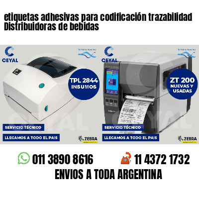 etiquetas adhesivas para codificación trazabilidad Distribuidoras de bebidas