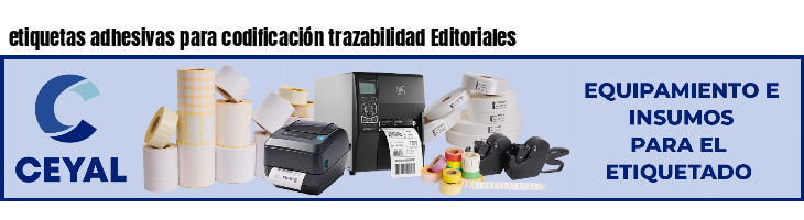 etiquetas adhesivas para codificación trazabilidad Editoriales