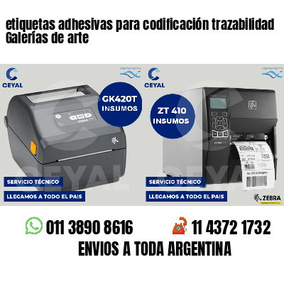 etiquetas adhesivas para codificación trazabilidad Galerías de arte