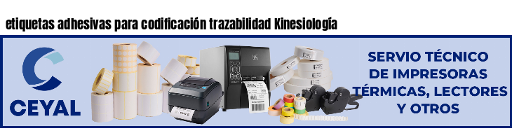 etiquetas adhesivas para codificación trazabilidad Kinesiología