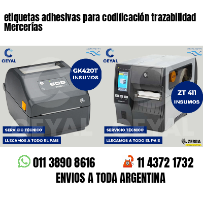 etiquetas adhesivas para codificación trazabilidad Mercerías