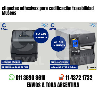 etiquetas adhesivas para codificación trazabilidad Museos