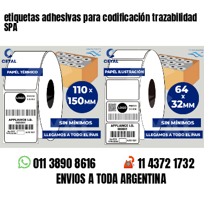 etiquetas adhesivas para codificación trazabilidad SPA