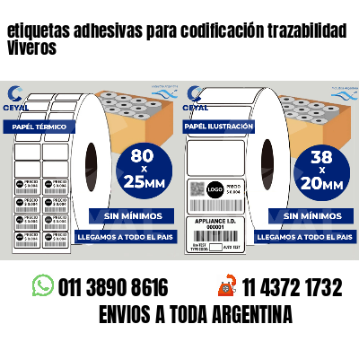 etiquetas adhesivas para codificación trazabilidad Viveros