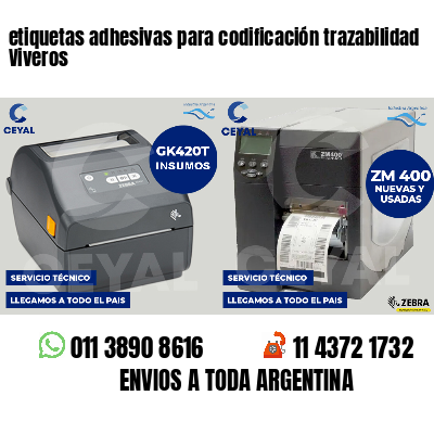 etiquetas adhesivas para codificación trazabilidad Viveros