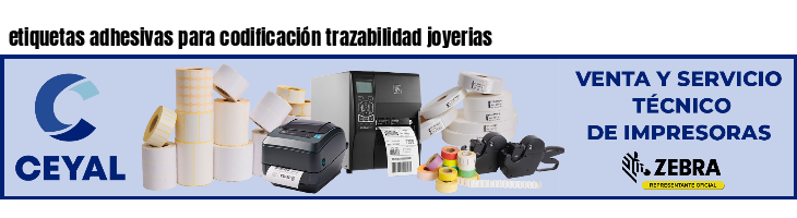 etiquetas adhesivas para codificación trazabilidad joyerias