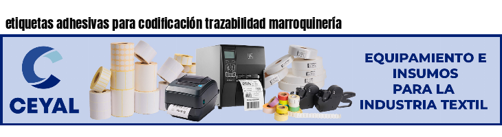 etiquetas adhesivas para codificación trazabilidad marroquinería