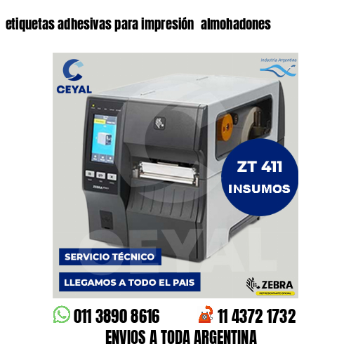 etiquetas adhesivas para impresión  almohadones