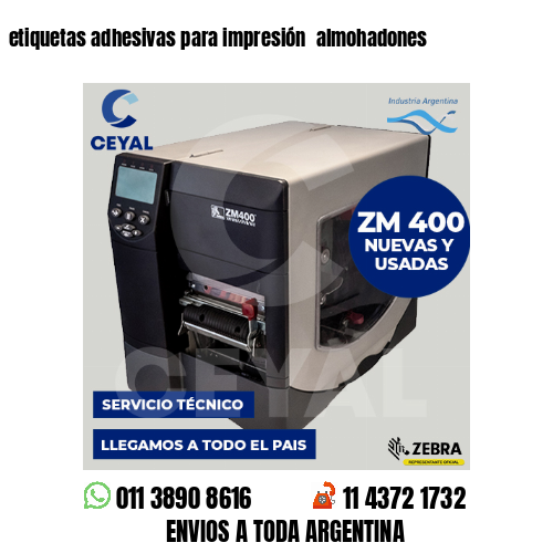 etiquetas adhesivas para impresión  almohadones