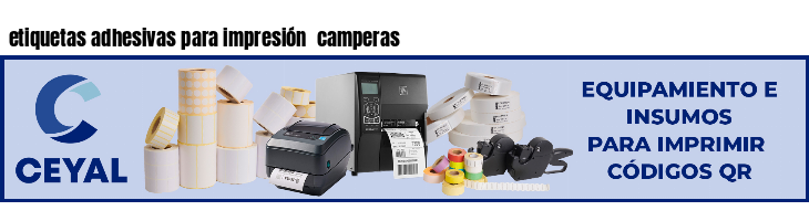 etiquetas adhesivas para impresión  camperas