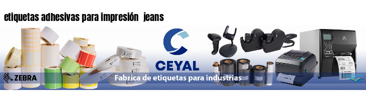 etiquetas adhesivas para impresión  jeans