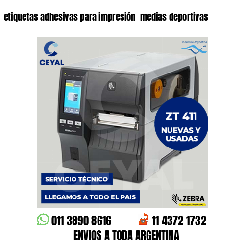 etiquetas adhesivas para impresión  medias deportivas