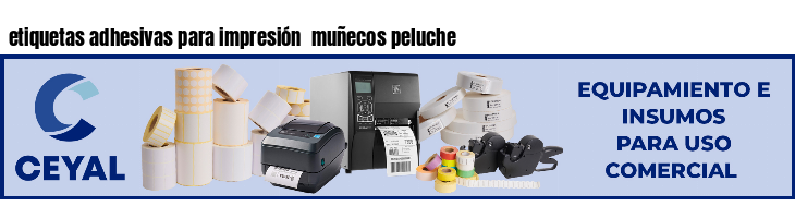 etiquetas adhesivas para impresión muñecos peluche