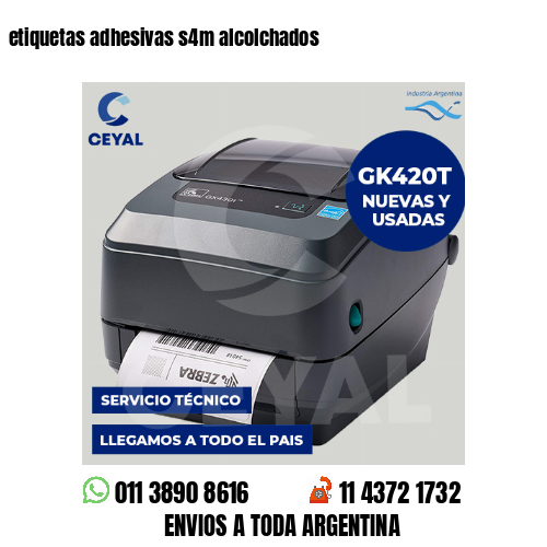 etiquetas adhesivas s4m alcolchados