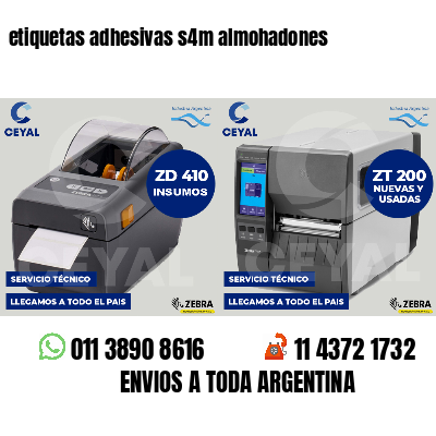 etiquetas adhesivas s4m almohadones