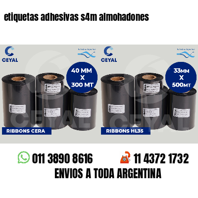 etiquetas adhesivas s4m almohadones