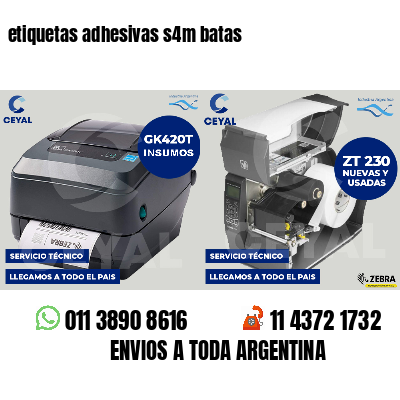 etiquetas adhesivas s4m batas
