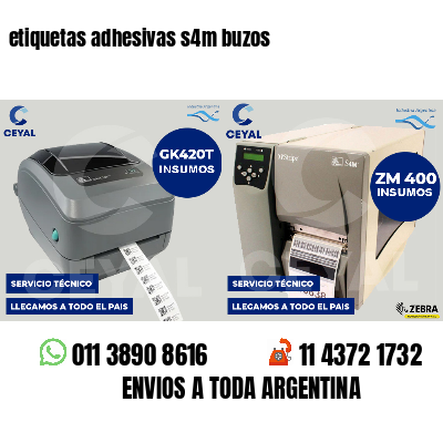 etiquetas adhesivas s4m buzos