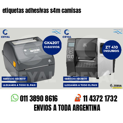 etiquetas adhesivas s4m camisas