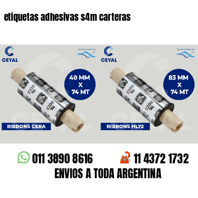 etiquetas adhesivas s4m carteras