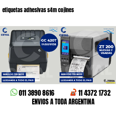 etiquetas adhesivas s4m cojines