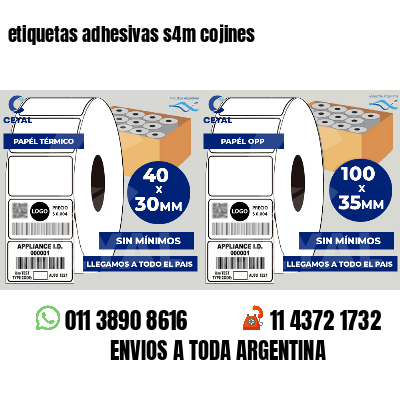 etiquetas adhesivas s4m cojines