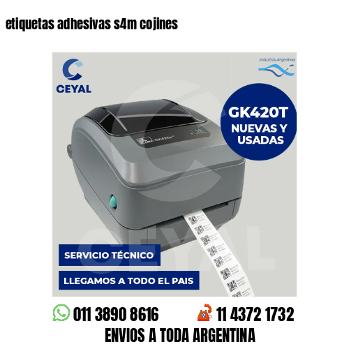 etiquetas adhesivas s4m cojines