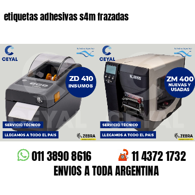 etiquetas adhesivas s4m frazadas