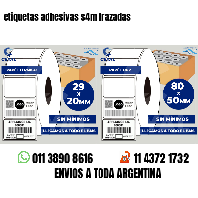 etiquetas adhesivas s4m frazadas