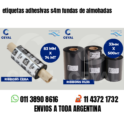 etiquetas adhesivas s4m fundas de almohadas