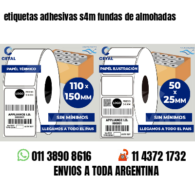 etiquetas adhesivas s4m fundas de almohadas