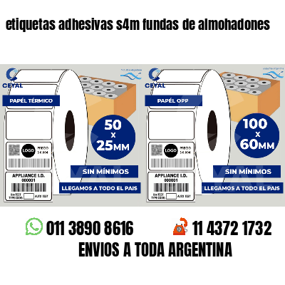 etiquetas adhesivas s4m fundas de almohadones
