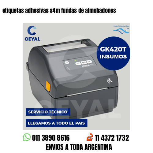 etiquetas adhesivas s4m fundas de almohadones