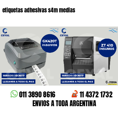 etiquetas adhesivas s4m medias