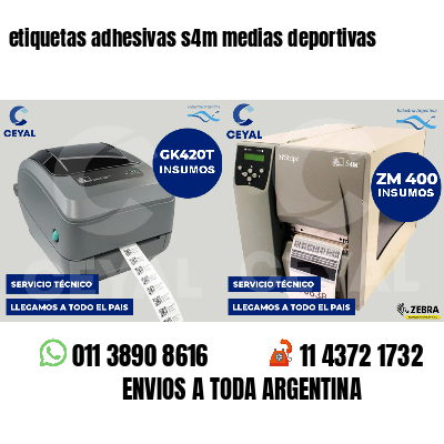 etiquetas adhesivas s4m medias deportivas