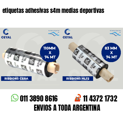 etiquetas adhesivas s4m medias deportivas