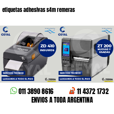 etiquetas adhesivas s4m remeras