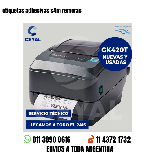 etiquetas adhesivas s4m remeras