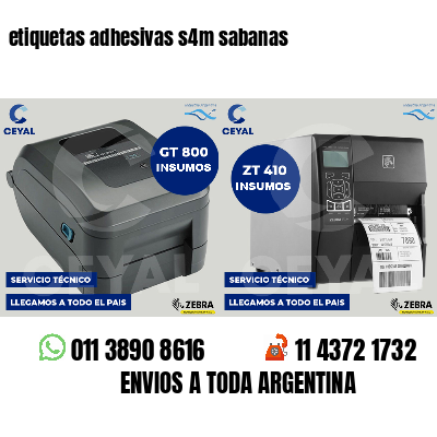 etiquetas adhesivas s4m sabanas