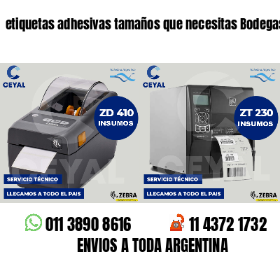 etiquetas adhesivas tamaños que necesitas Bodegas