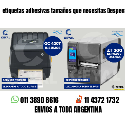 etiquetas adhesivas tamaños que necesitas Despensas