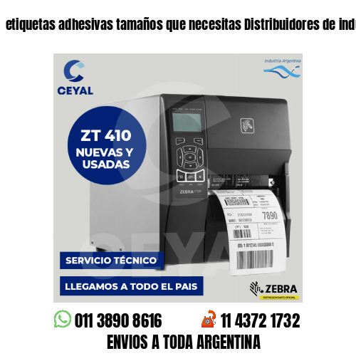 etiquetas adhesivas tamaños que necesitas Distribuidores de indumentaria