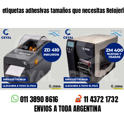 etiquetas adhesivas tamaños que necesitas Relojerías