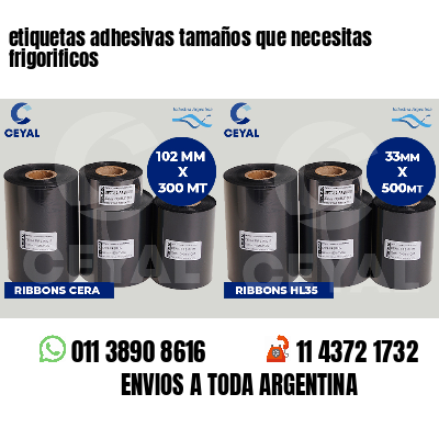 etiquetas adhesivas tamaños que necesitas frigorificos