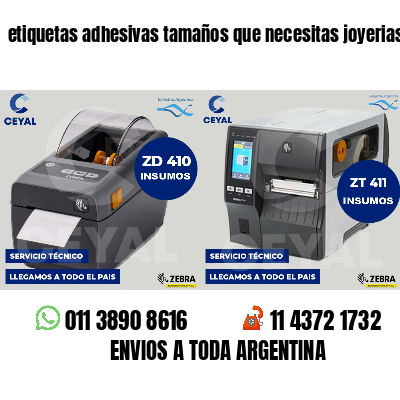 etiquetas adhesivas tamaños que necesitas joyerias