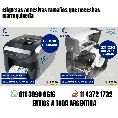 etiquetas adhesivas tamaños que necesitas marroquinería