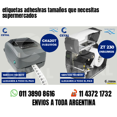 etiquetas adhesivas tamaños que necesitas supermercados