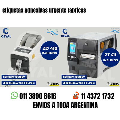 etiquetas adhesivas urgente fabricas