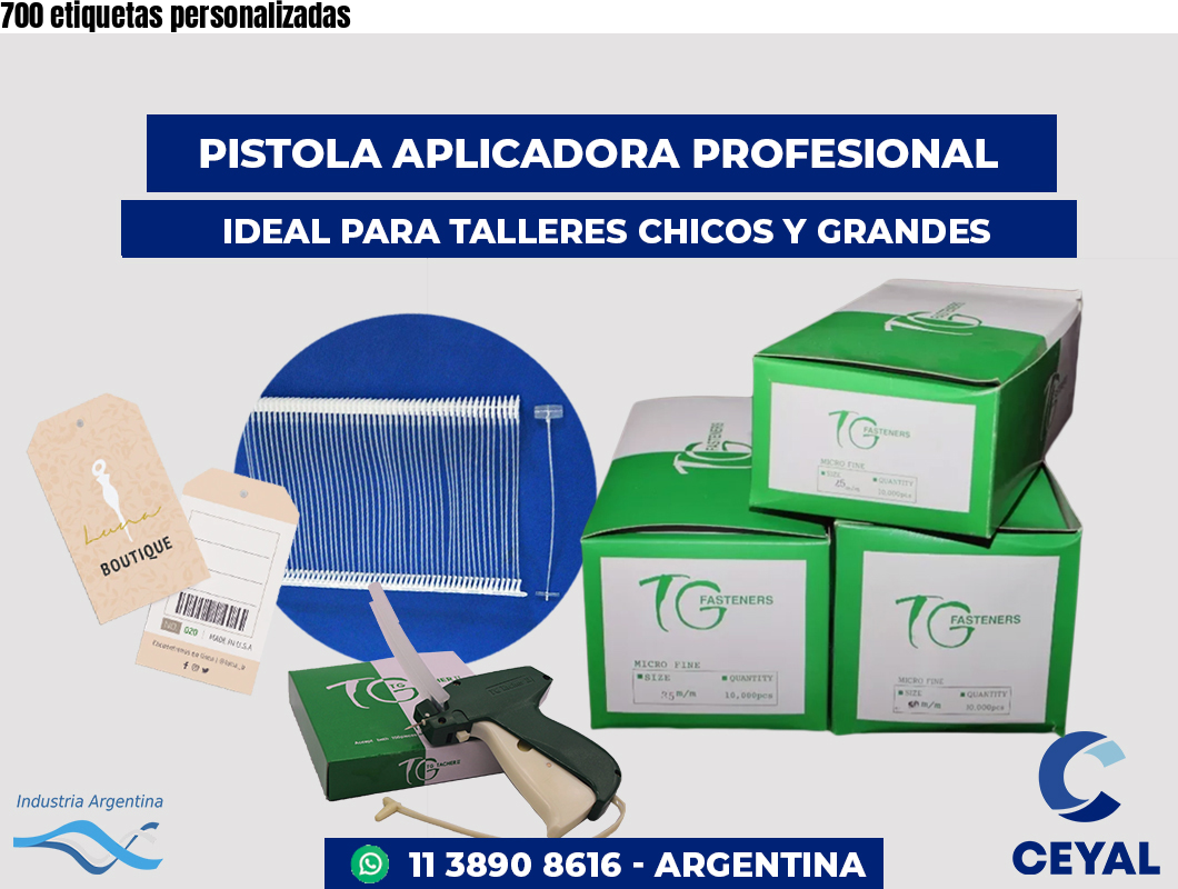 700 etiquetas personalizadas